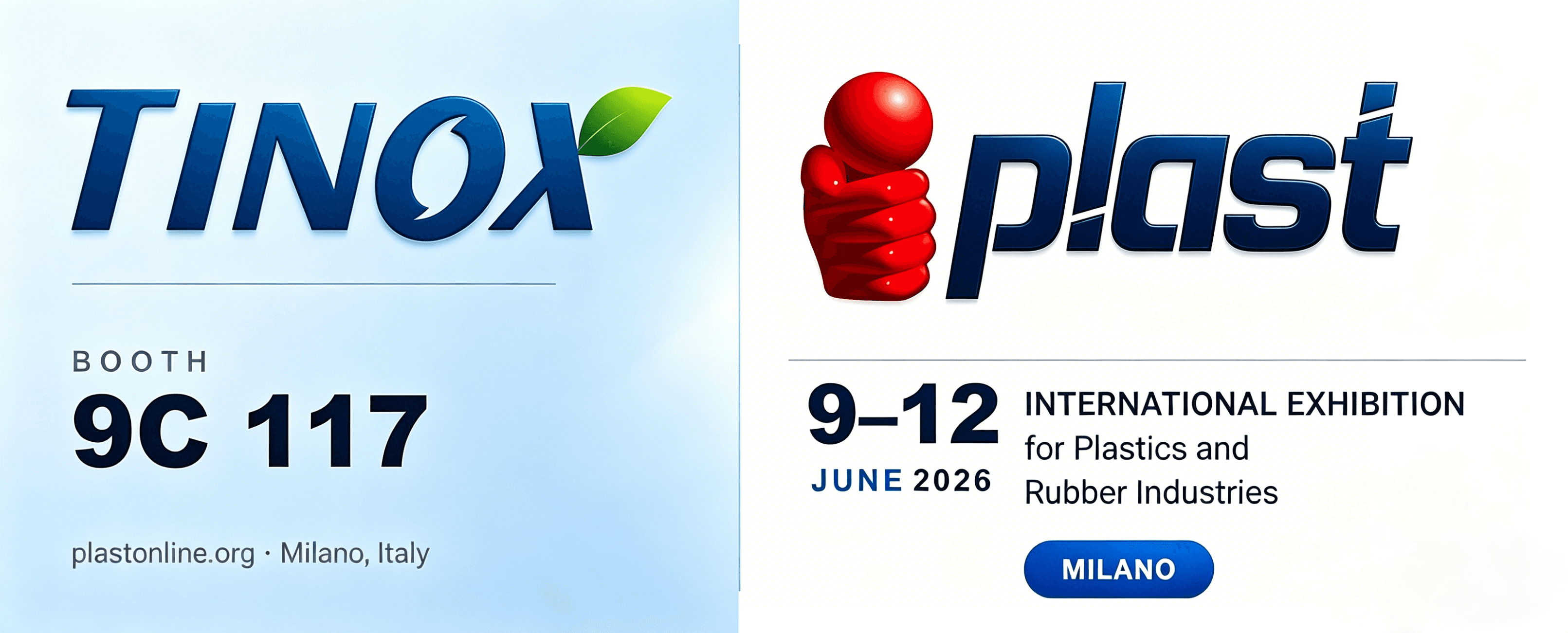 PLAST 2026 - TINOX Mailand Stand 9C 117